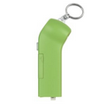 Light Up Tire Gauge Flashlight w/Key Ring (Lime Green)